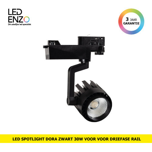 Rail Spot LED Driefase Dora 30W 