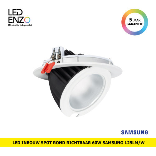 Inbouw Spot LED Ronde Richtbaar Samsung 125lm/W 60W LIFUD 