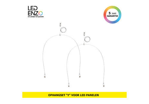 Ophangset Y voor LED Panelen 