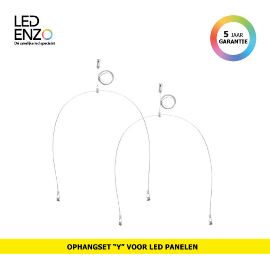 Ophangset Y voor LED Panelen-1