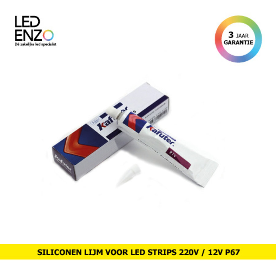 Siliconen lijm voor 220V LED strips / 12V LED strips IP67-1