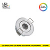 LED spot COB rond zilver verstelbaar 1W