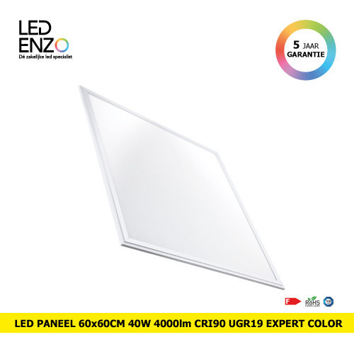 LED Paneel 60x60cm 40W 4000lm CRI90 Expert Color LIFUD 