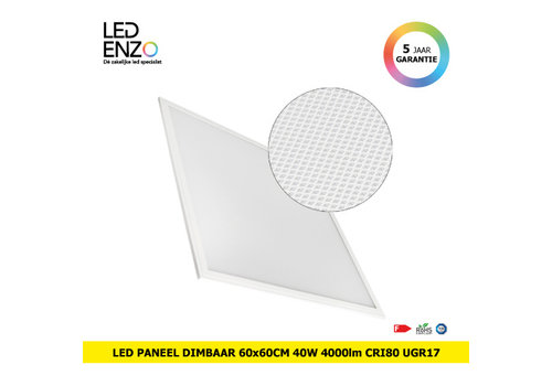 LED Paneel Dimbaar 60x60cm 40W 4000lm UGR17 