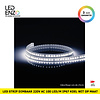 LEDENZO LED Strip Dimbaar 220V AC 100 LED/m Koel Wit IP67 Op maat om de 25 cm