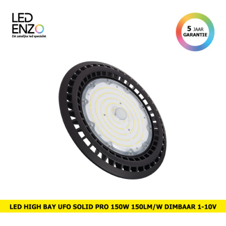 LED High Bay LED UFO Solid PRO 150W 150lm/W LIFUD Dimbaar 1-10V-1