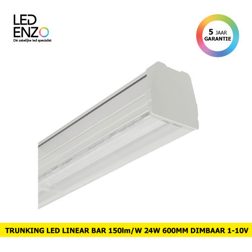 Trunking LED Lineair Bar  24W 60cm 150lm/W dimbaar Lifud 
