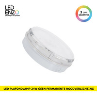 thumb-Plafondlamp Hublot rond Transparant LED 24W met niet permanent noodlicht IP65 Ø285 mm-1