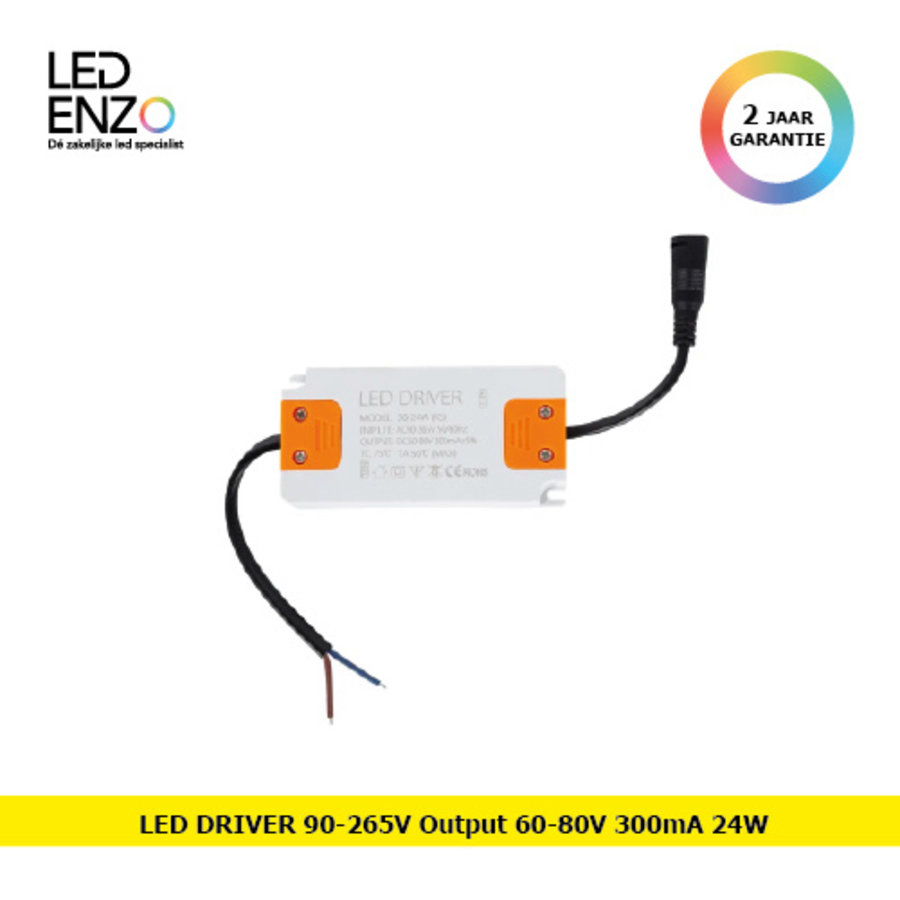 LED Driver 90-265V Uitgang 60-80V 300mA 24W-1