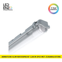 thumb-LED Armatuur Waterproof Slim voor een 120cm PC/PC LED buis met een zijaansluiting-1