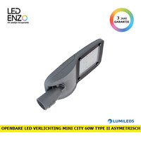 Openbare Verlichting LED 60W Mini City LUMILEDS 3030 Driver Osram TYPE II-M Asymmetrische armatuur