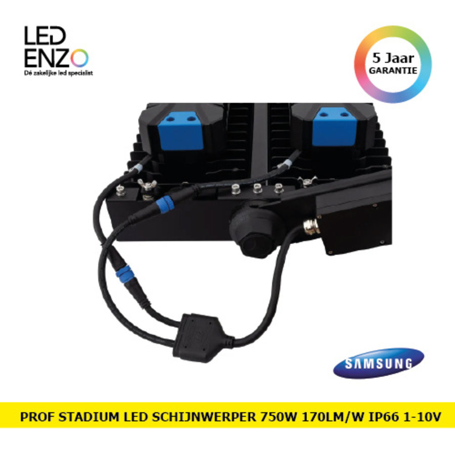 LED Stadion Schijnwerper PRO 750W 170lm/W IP66 SAMSUNG INVENTRONICS Dimbaar 1-10 V-4