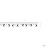 thumb-LED Strip Zelfregulerend Dimbaar 220V AC 120 LED/m Koel wit IP65 in te korten om de 10 cm Breedte 14mm - Copy-6