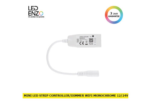 LED Strip Controller/Dimmer Mini WIFI SMART Monochroom 12/24V 