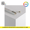 Aluminium profiel Opbouw met doorlopende afdekking voor LED strips tot 16 mm