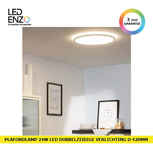 Plafondlamp LED 24W Rond Dimbaar 