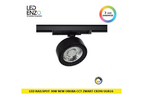 Rail Spot LED 30W New Onuba CCT Zwart CRI90 No Flicker UGR16 