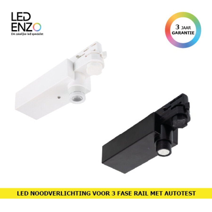 LED Noodverlichting 3W voor Driefase rail-2