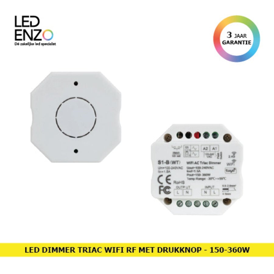 LED Dimmer Triac Wifi RF Drukknop-1
