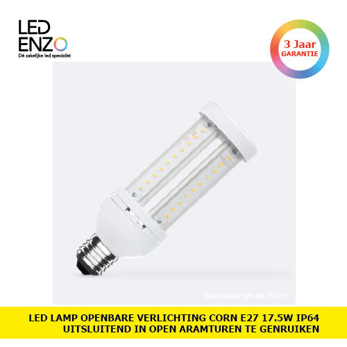 LED Lamp Openbare Verlichting Corn E27 17.5W IP64 