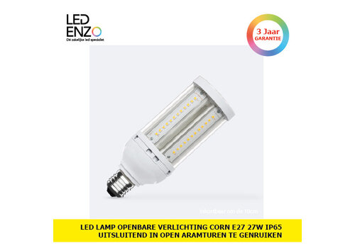 LED Lamp Openbare Verlichting Corn E27 27W IP65 