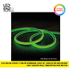 LED Neon Strip 7,5 W/m Dimbaar 220V AC 100 LED/m Halfrond 180º Groen IP67 te knippen om de 100 cm