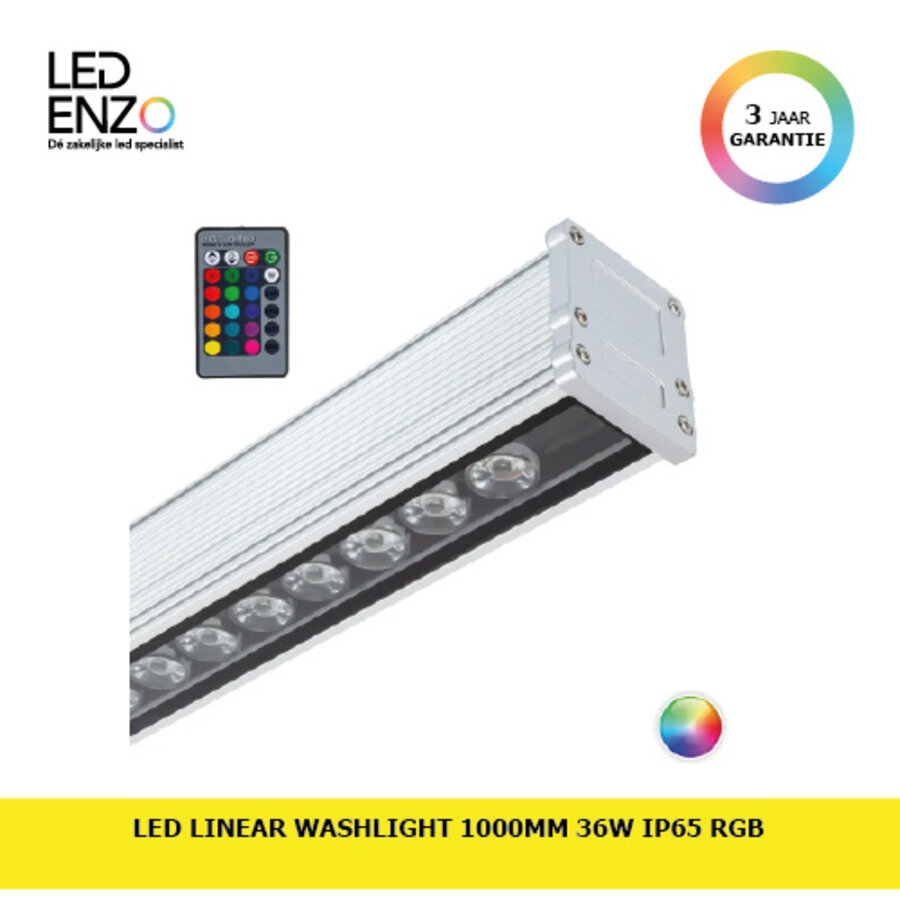 LED Lineair Washlight 1000mm 36W IP65 RGB-1