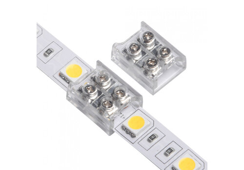 Connector voor LED Strip 12/24V DC 8 OF 10MM 