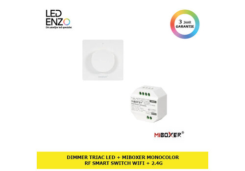 LED Dimmer TRIAC + MiBoxer Monocolor RF Smart Switch 