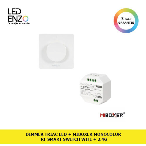 LED Dimmer TRIAC + MiBoxer Monocolor RF Smart Switch 