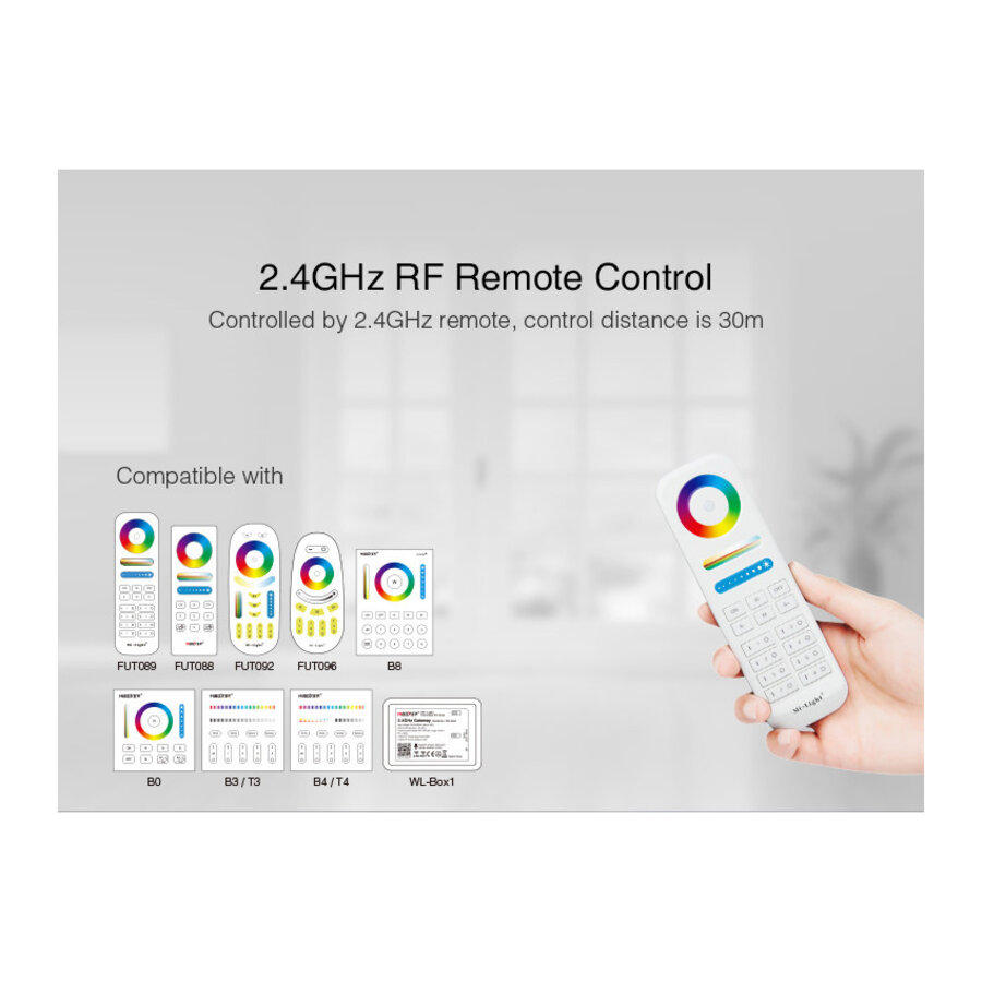 Touch Wand Controller voor MiBoxer P3 RF-LED Strip 12/24V DC RGB/RGBW/RGB+CCT-5