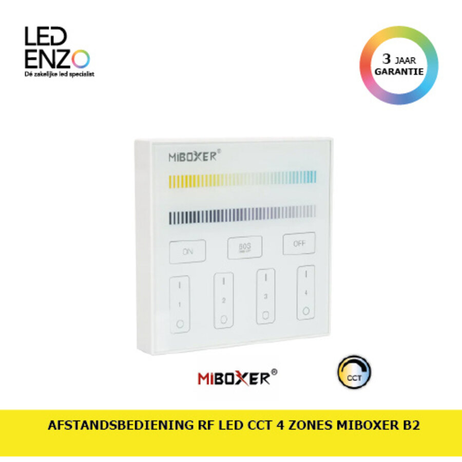 Afstandsbediening RF LED CCT 4 Zonas MiBoxer B2-1