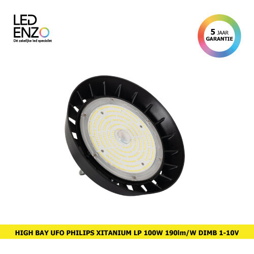 LED High Bay UFO LP 100W 190lm/W Dimbaar 1-10V 