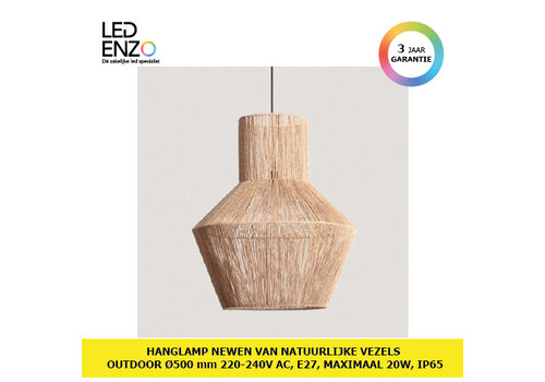 Hanglamp Newén van Natuurlijke Vezels Outdoor Ø500 mm 