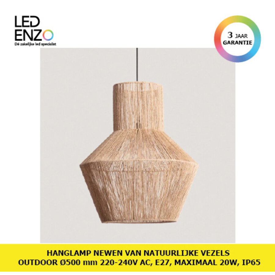 Hanglamp Newén van Natuurlijke Vezels Outdoor Ø500 mm-2