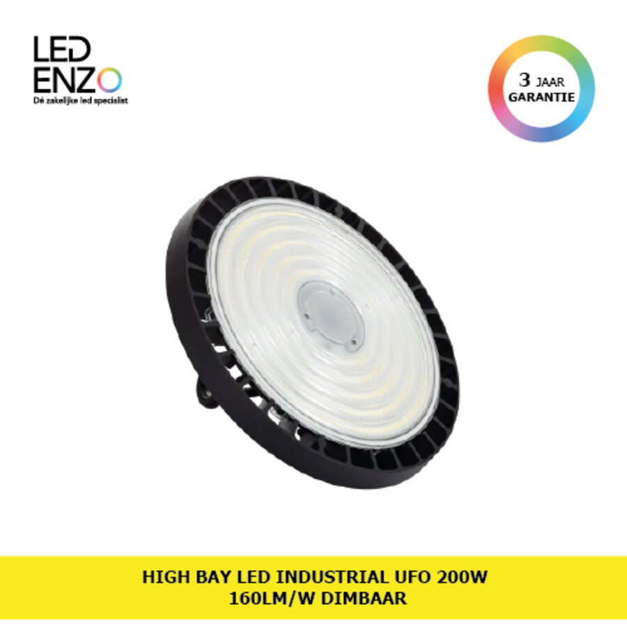 High Bay LED Industriële UFO Smart Lumileds 200W 160lm/W LIFUD Dimbaar-1