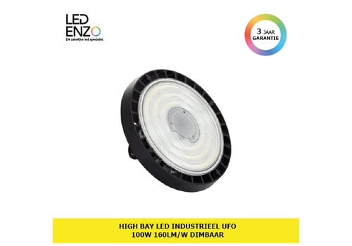 High Bay LED Industriële UFO Smart 100W 160lm/W LIFUD Dimbaar 