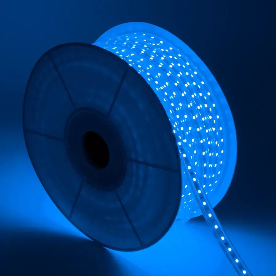 LED Strip Blauw, 50m, 220V AC, SMD5050, 60 LED/m-2