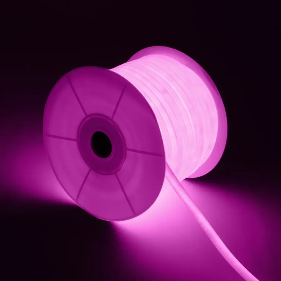 LED Neon Circulair Flexibel, 120LED/m Roze, rol 50m-3