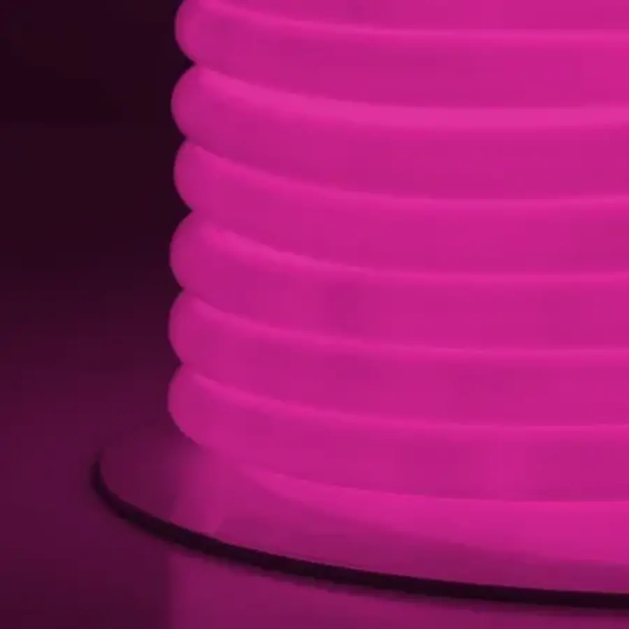 LED Neon Circulair Flexibel, 120LED/m Roze, rol 50m-2
