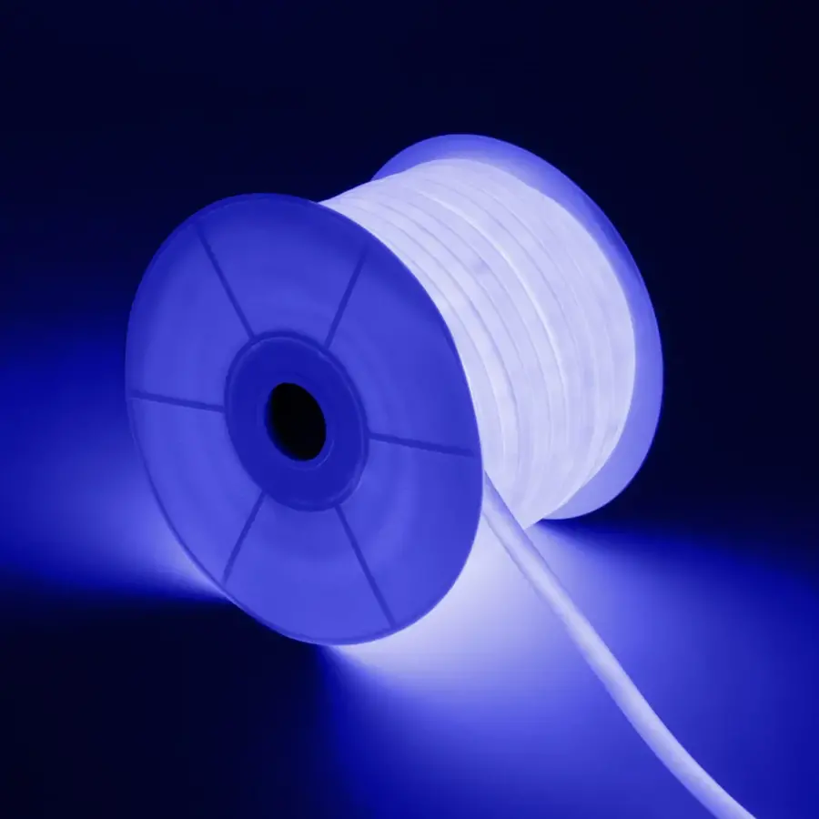 LED Neon Circulair Flexibel, 120LED/m Blauw, rol 50m-2