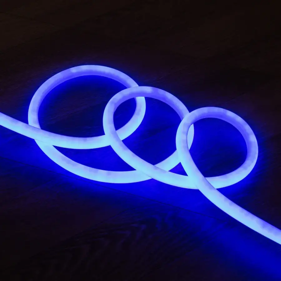 LED Neon Circulair Flexibel, 120LED/m Blauw, rol 50m-3