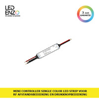 thumb-Mini Controller Single Color LED Strip voor RF Afstandsbediening en drukknopbediening-1