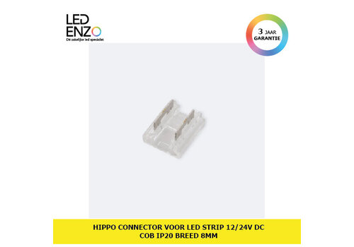 Hippo Connector voor LED Strip 12/24V DC COB IP20 Breed 8mm 