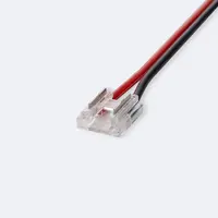 thumb-Dubbele Connector met Kabel Voor LED Strip 12/24V DC COB IP20 8mm-4