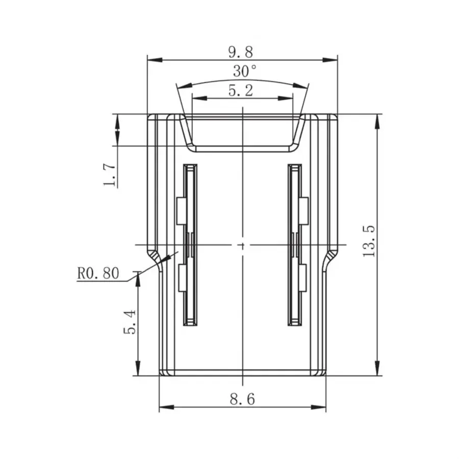 Dubbele Connector met Kabel Voor LED Strip 12/24V DC COB IP20 8mm-5