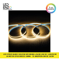 thumb-LED Strip RGBIC Digitale SPI Mono color 24V DC 120LED/m 10m IP20 Breedte 10mm te knippen elke 10cm-1