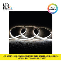 thumb-LED Strip 24V DC WCOB Silicone FLEX 252 LED/m 5m IP65 CRI90 Breedte 8mm FreeCut-1