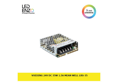 Voeding 24V DC 35W 1.5A MEAN WELL LRS-35 