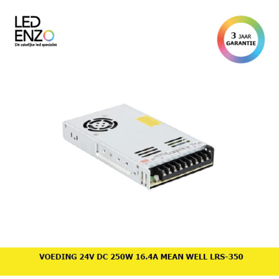 Voeding 24V DC 350W 16.4A MEAN WELL LRS-350-1
